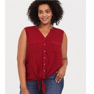 2x red tie tank. NWT.